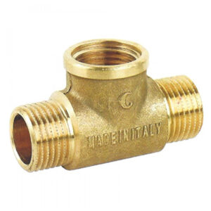 Τάφ Ορειχάλκινο 1/2" Αρσενικό - Θηλυκό - Αρσενικό.