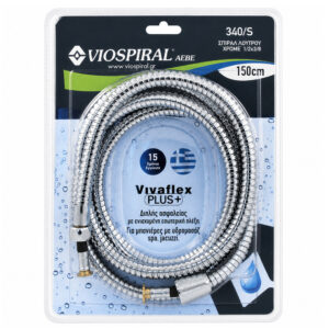 Σπιράλ Ντούς Inox 200cm 1/2″x3/8″ Viospiral