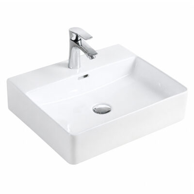 Νιπτήρας Ελέυθερης Τοποθέτησης Με Οπή 50x42x12.5 Amalfi Oval Hole DC