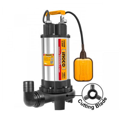 INGCO SPDB15008 υποβρύχια αντλία λυμάτων Inox 1500W 2HP με κοπτήρα