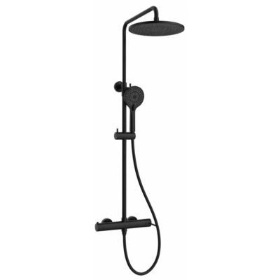 Μπαταρία με Στήλη Ντους Venis Black Matte DC