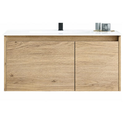 Σετ Κρεμαστό Έπιπλο Μπάνιου με Νιπτήρα Emilia Beige 80x47cm Gloria