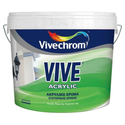 Vivechrom VIVE ACRYLIC 9L ακρυλικό χρώμα εξωτερικής χρήσης