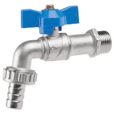 CHERBROS 000004 Κάνουλα Diva Plus Αντιπαγωτική με Πεταλούδα 1/2″ Σφαιρική