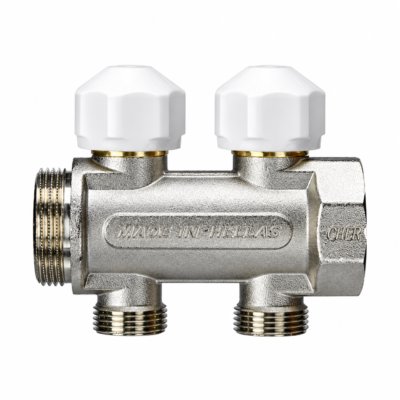 CHERBROS 001002 Συλλέκτης EVO 1 1/4″ 2 Δρόμων με 3/4″ Eurocono για Αντλίες Θερμότητας