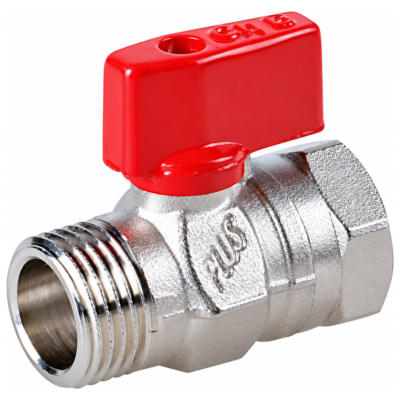 CHERBROS 210419 Διακόπτης Μίνι Κόκκινος Χρωμέ 1/2″