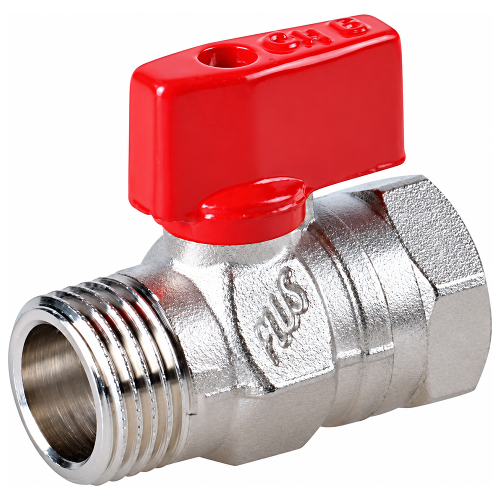 CHERBROS 210419 Διακόπτης Μίνι Κόκκινος Χρωμέ 1/2″