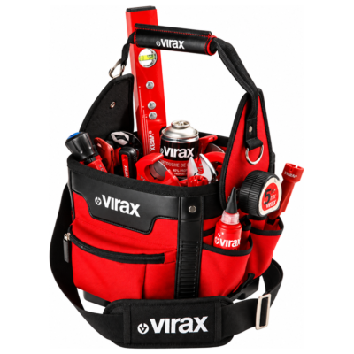 VIRAX 382655 υφασμάτινη εργαλειοθήκη τύπου κουβά με ιμάντα ώμου