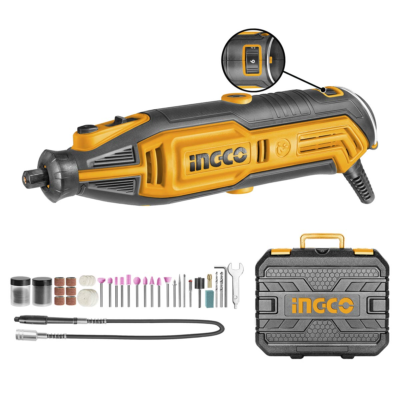 INGCO MG13328 μίνι δράπανο 130W με 109 εξαρτήματα και βαλίτσα