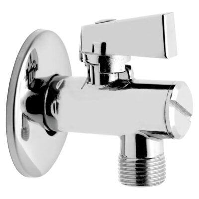 FERRO Z1212KF Γωνιακός Διακόπτης με Φίλτρο 1/2"x1/2" Χρωμέ