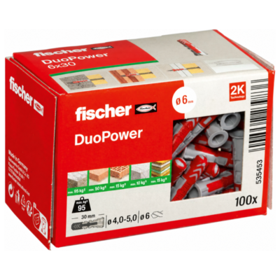FISCHER 606112 Βύσμα DuoPower 6x30mm