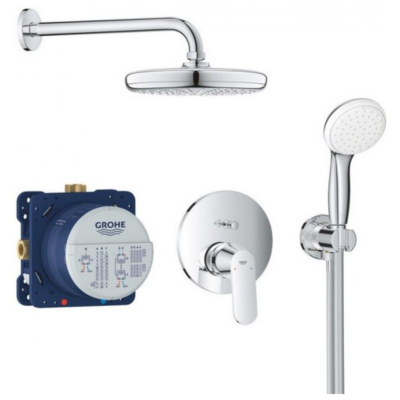 GROHE Eurosmart Cosmopolitan Σετ Εντοιχισμού Ντους 2 Εξόδων Χρωμέ