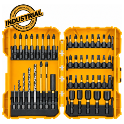 INGCO AKDL24502 σετ 45 τεμαχίων με μύτες Impact, τρυπάνια HSS και μαγνητικά καρυδάκια