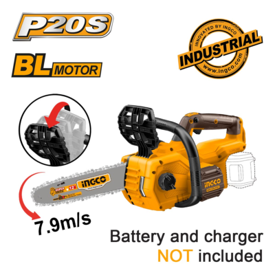 INGCO CGSLI20128 αλυσοπρίονο μπαταρίας 20V Brushless με λάμα 12" 30cm