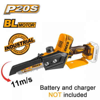 INGCO CGSLI2068 Μίνι Αλυσοπρίονο 20V Brushless 15cm SOLO
