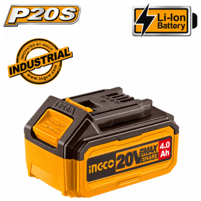 INGCO FBLI2002 επαναφορτιζόμενη μπαταρία 20V 4.0Ah Li-Ion P20S