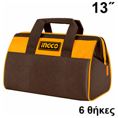 INGCO HTBG281328 υφασμάτινη τσάντα εργαλείων 13" με 6 εξωτερικές θήκες