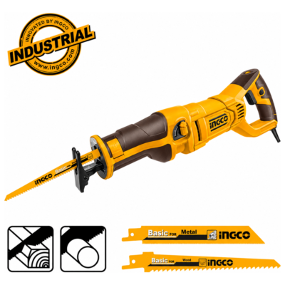 INGCO RS12001 ηλεκτρική σπαθόσεγα 1200W με ρύθμιση ταχύτητας και φωτισμό εργασίας