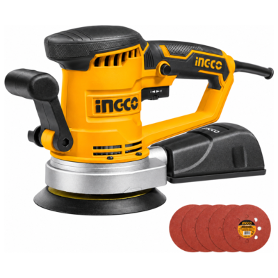 INGCO RS4508 περιστροφικό τριβείο 450W με πέλμα 150mm και δοχείο συλλογής σκόνης