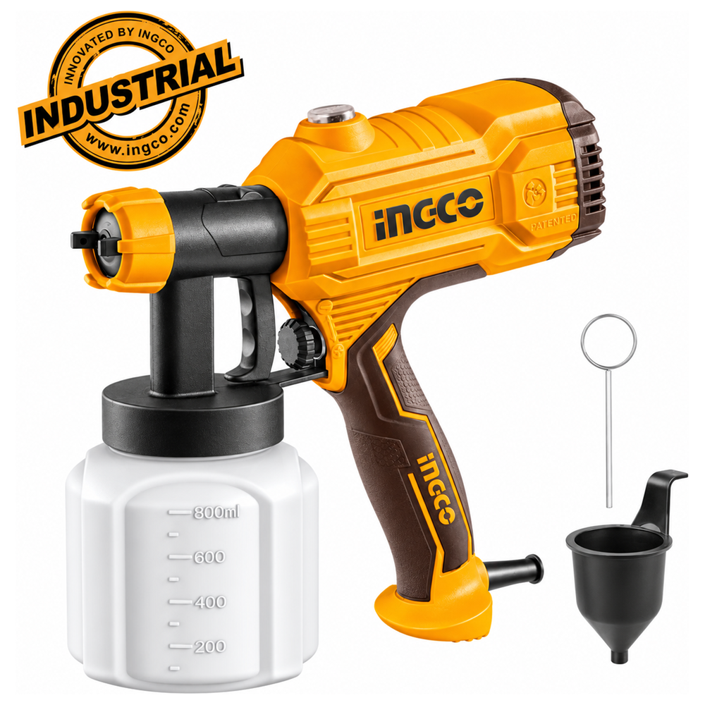 INGCO SPG3508 ηλεκτρικό πιστόλι βαφής 450W με δοχείο 800ml