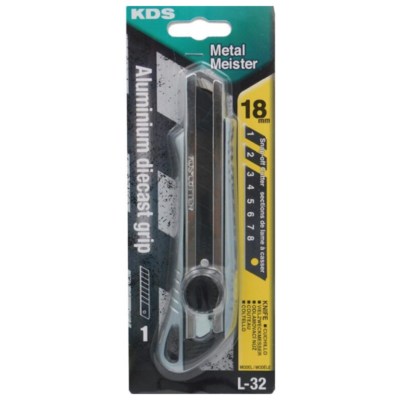 KDS L-32CPB φαλτσέτα 18mm στη συσκευασία της