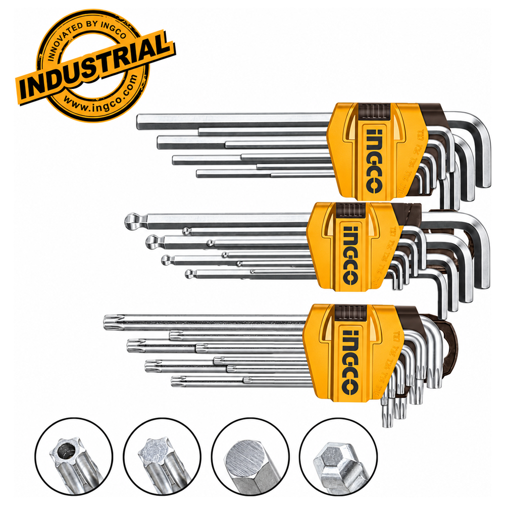 INGCO HHKSET0271 σετ 27 κλειδιών Άλλεν, Άλλεν μπίλιας και Torx