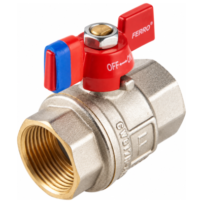 FERRO KFPM1 σφαιρικός κρουνός με πεταλούδα 1/2" Θ-Θ F-Power