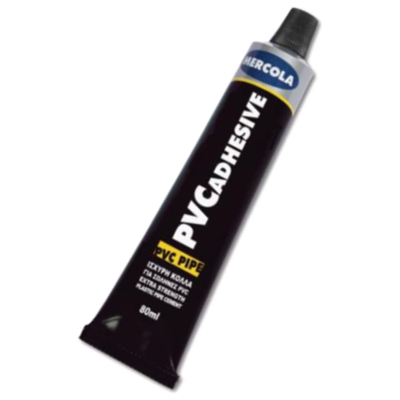 MERCOLA 01858 PVC Adhesive Κόλλα PVC Γκρι 80ml