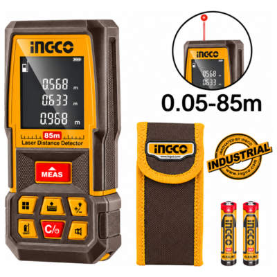 INGCO HLDD07085 μετρητής αποστάσεων laser 85m με φωτιζόμενη οθόνη