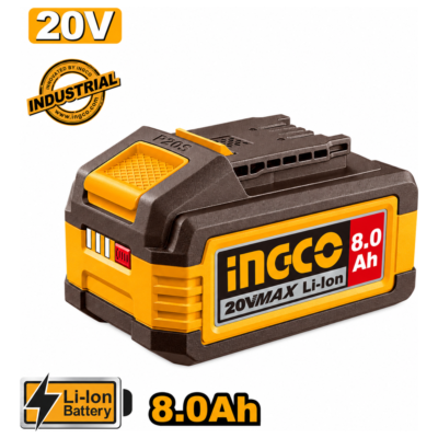 INGCO FBLI2128 μπαταρία 20V 8.0Ah Li-ion P20S με ένδειξη φόρτισης LED