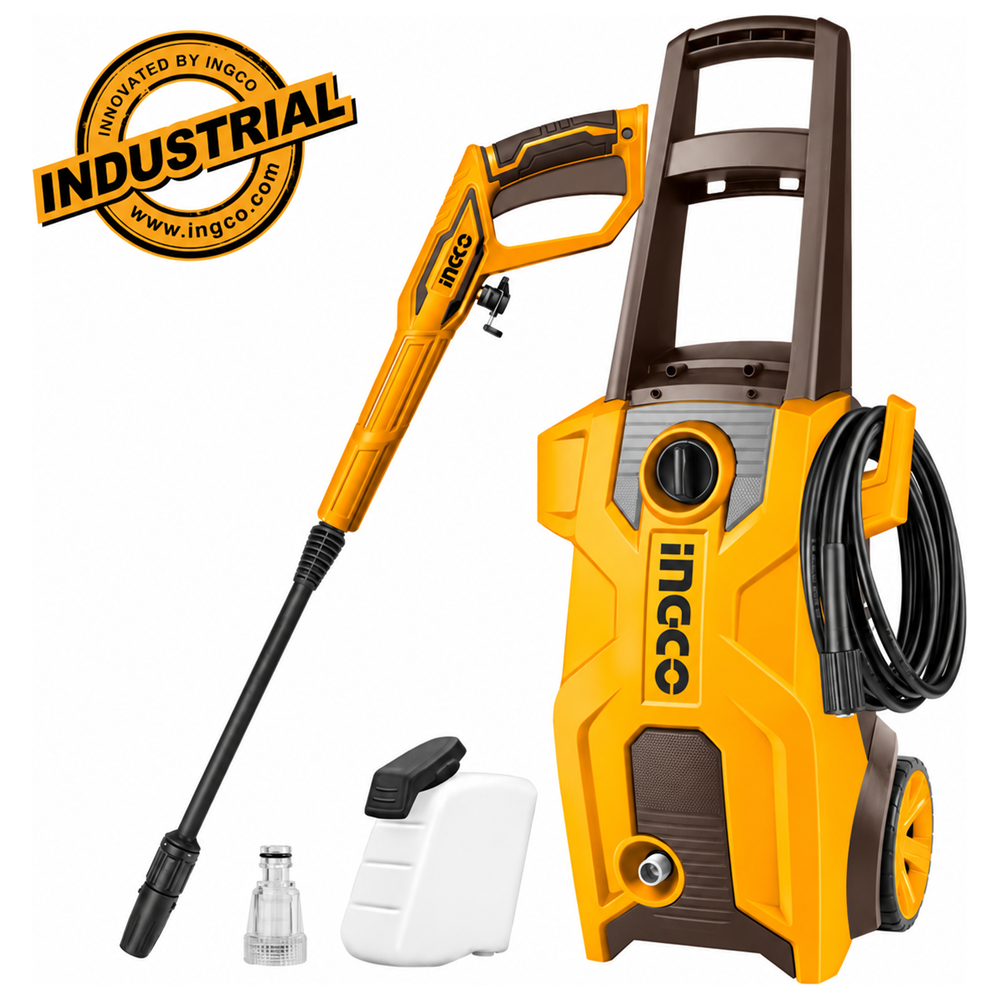 INGCO HPWR20018 πλυστικό μηχάνημα 2000W 160bar με πιστόλι και σωλήνα υψηλής πίεσης