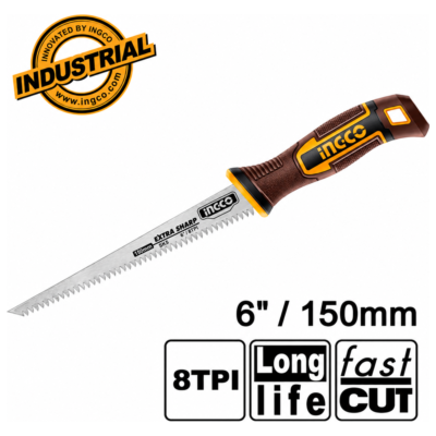 INGCO HWBSW1506 πριόνι γυψοσανίδας 150mm με λάμα SK5 και οδόντωση 8TPI