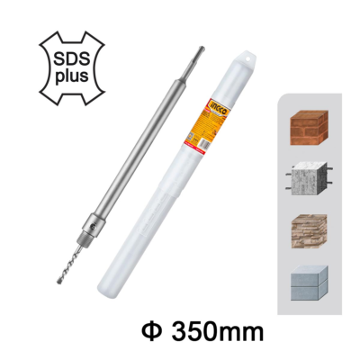 INGCO HCBA13501 προέκταση ποτηροτρύπανων 350mm SDS-Plus M22x2 με τρυπάνι οδηγό