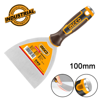 INGCO HPUT08100 σπάτουλα INOX 100mm Industrial με εργονομική λαβή