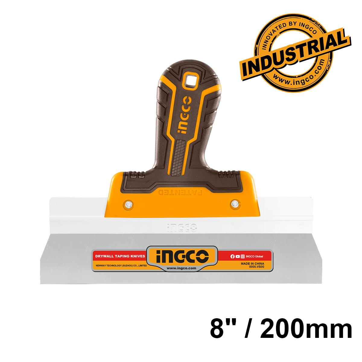 INGCO HPUT78200 σπατουλαδόρος 200mm με εργονομική λαβή