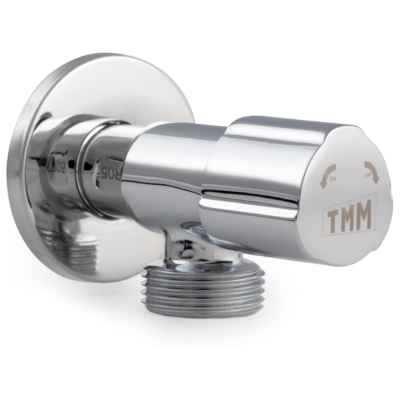 TUCAI 0400006 Γωνιακός Διακόπτης Premium Χρωμέ 1/2" x 3/4"