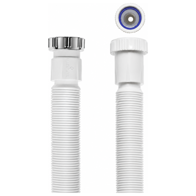 Viospiral 00-0060/S εύκαμπτο σιφώνι νιπτήρα 1 1/4" x Φ32 με μεταλλικό παξιμάδι χωρίς ουρά