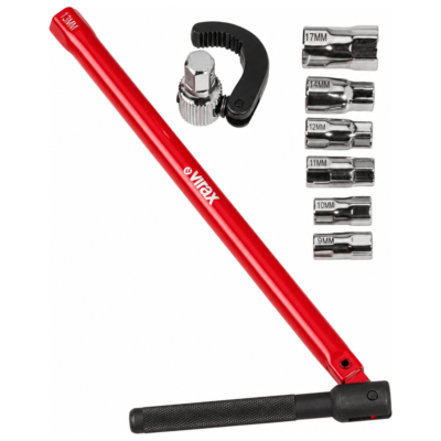 VIRAX 261470 στραβόκλειδο νιπτήρα 25cm με 6 καρυδάκια και αφαιρούμενη σιαγόνα