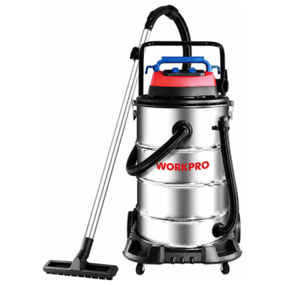 WORKPRO WP423006CE Σκούπα Ηλεκτρική 80L INOX 3200W (2x1600W) Επαγγελματική